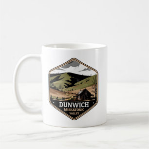 Caneca De Café Distintivo de Viagem Antigo do Vale Miskatonic de