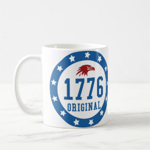 Caneca De Café Distintivo Original 4 de Julho de 1776
