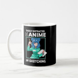 Caneca De Café Distraído Facilmente pelo Anime e Desenhando Gir A