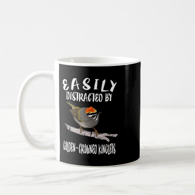 Caneca De Café Distraído Facilmente Por Aves De Cães Ocupadas (Esquerda)