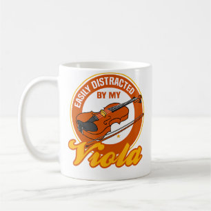 Caneca De Café Distraído Pela Música de Orquestra de Viola Músico