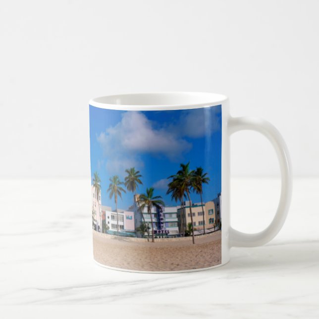 Caneca De Café Distrito do art deco da praia sul Miami (Direita)