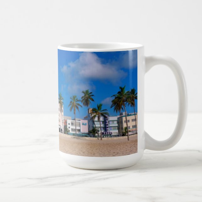 Caneca De Café Distrito do art deco da praia sul Miami (Direita)