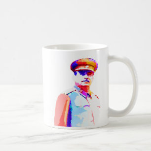 Caneca De Café Ditador Colorido de Josef Stalin WW2 Rússia do