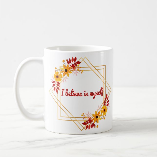 Caneca De Café ditados motivacionais e inspiradores para a vida (Esquerda)
