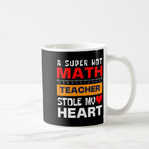 Caneca De Café Dito de matemática vintage super quente coração pr