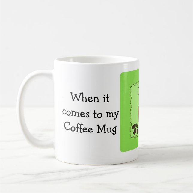 Caneca De Café Dito Divertido de Café: O Tamanho Importa (Esquerda)