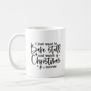 Caneca De Café Dito Divertido de Natal Asse Coisas Assista Filmes