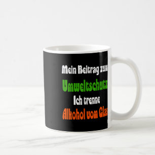 Caneca De Café Dito Divertido Para a Proteção Ambiental, Álcool