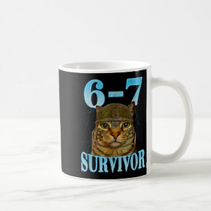 Caneca De Café Dito engraçado 67 Gatos Dor de Barriga Sobrevivent