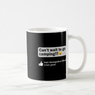Caneca De Café Dito engraçado de acampamento Humor Piada ao ar li