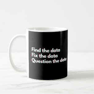 Caneca De Café Dito engraçado de analista de dados e cientista de