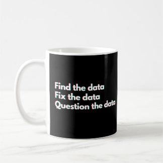 Caneca De Café Dito engraçado de analista de dados e cientista de