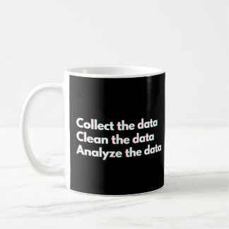 Caneca De Café Dito engraçado de analista de dados trabalho de da