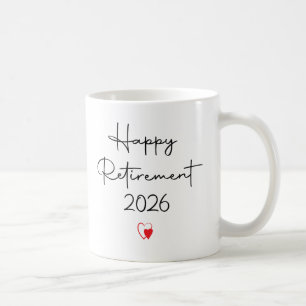 Caneca De Café Dito engraçado de aposentadoria feliz 2026 para co