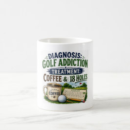 Caneca De Café Dito engraçado de golfe para golfista