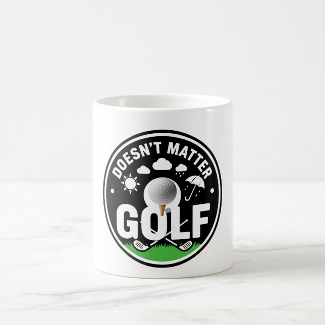 Caneca De Café Dito engraçado de golfe para golfista  (Centro)