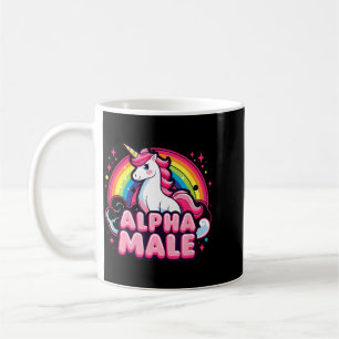 Caneca De Café Dito engraçado de macho alfa irônico sarcástico hu