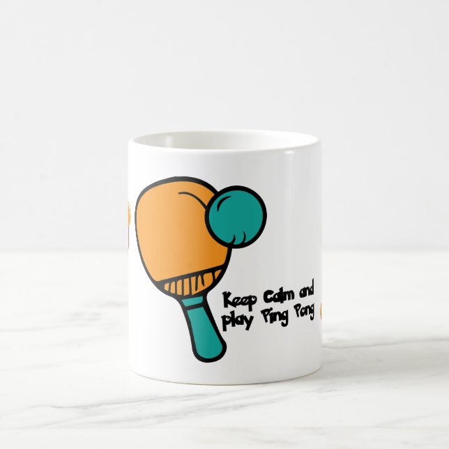Caneca De Café Dito engraçado de Ping Pong para jogador (Centro)