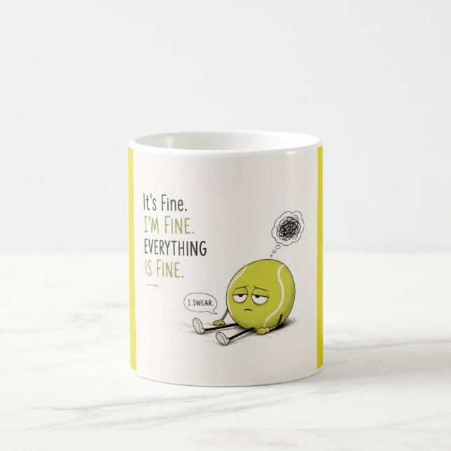 Caneca De Café Dito engraçado de tênis (Centro)