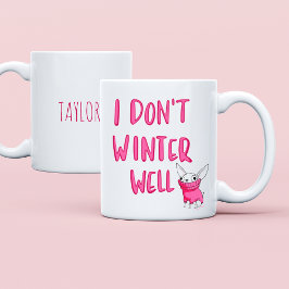 Caneca De Café Dito engraçado personalizado moderno amigo citação