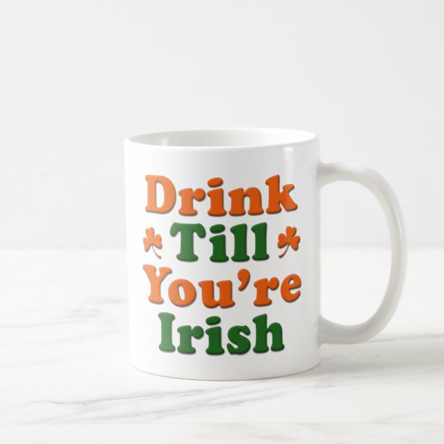 Caneca De Café Dito Irlandês de Bebida (Direita)