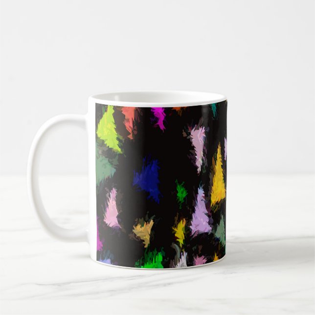 Caneca De Café Ditzy Triangles (Esquerda)