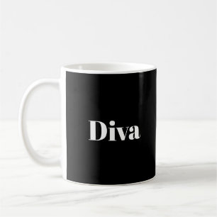 Caneca De Café Diva Opera Cantora Musical Artista Artista Musical