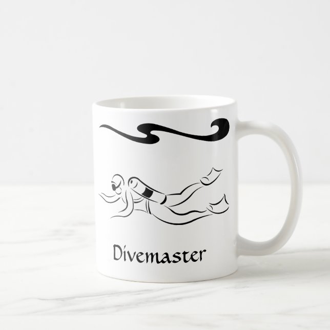 Caneca De Café Divemaster (Direita)