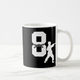 Caneca De Café Diversão 8º aniversário Karate Taekwondo Garoto de