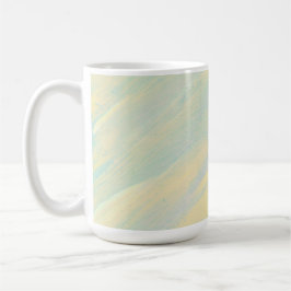 Caneca De Café Diversão Amarela e Turquesa