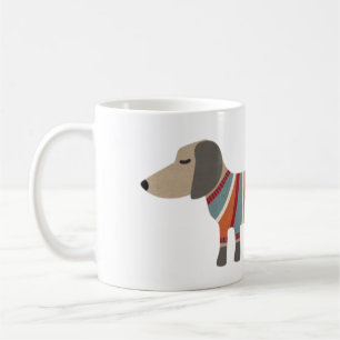 Caneca De Café Diversão Dachshund Dog