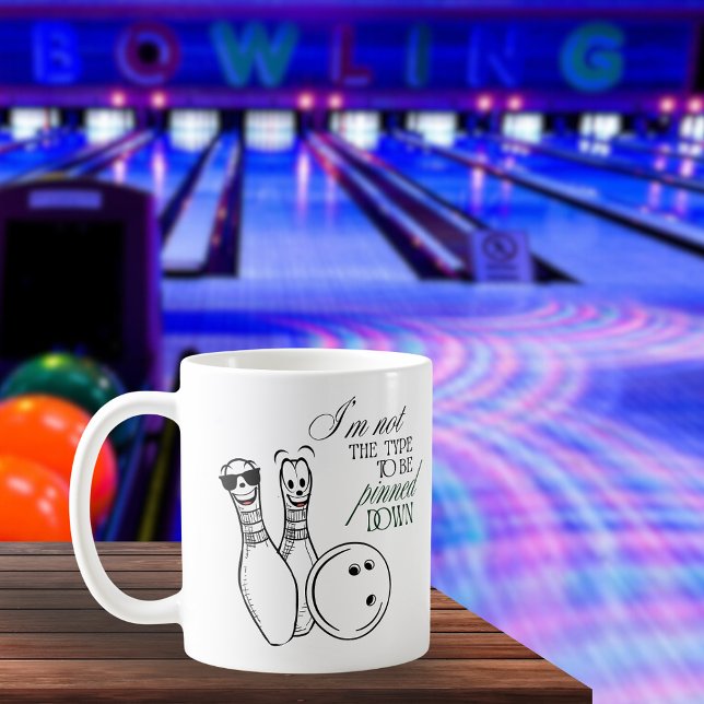 Caneca De Café Diversão de Boliche Presa (Criador carregado)