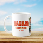 Caneca De Café Diversão de Foto do Clube de Pai Badass Legal Tren<br><div class="desc">Junte-se ao Clube do Pai Badass com esta caneca legal! Design de colagem de fotos da Tendy para um presente de Dia de os pais divertido. Saúde a pais incríveis!</div>