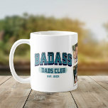 Caneca De Café Diversão de Foto do Clube de Pai Badass Legal Tren<br><div class="desc">Junte-se ao Clube do Pai Badass com esta caneca legal! Design de colagem de fotos da Tendy para um presente de Dia de os pais divertido. Saúde a pais incríveis!</div>