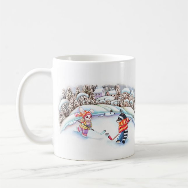 Caneca De Café Diversão de Hóquei (Esquerda)