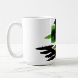 Caneca De Café Diversão de inverno com lobos