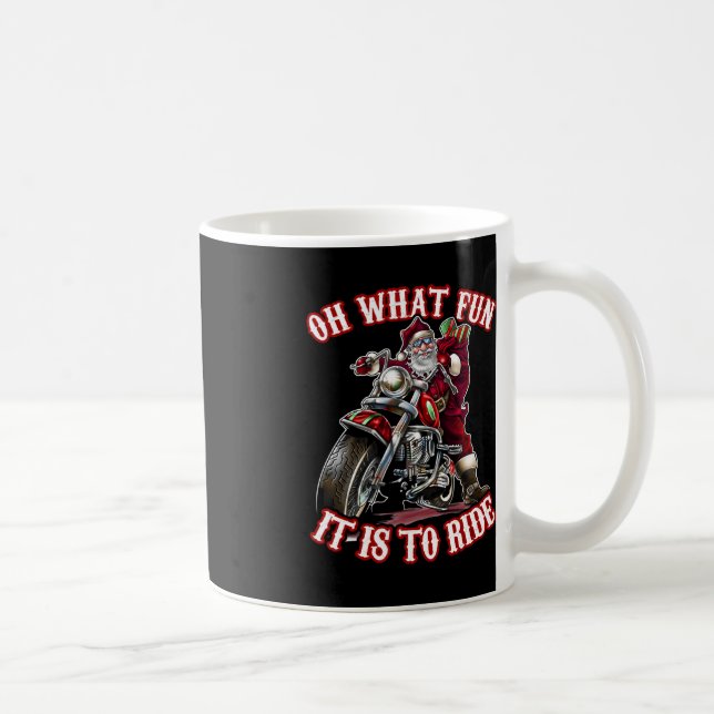 Caneca De Café Diversão de motocicletas Vovô Papais noeis Cavalei (Direita)