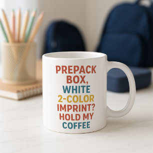 Caneca De Café Diversão de Suprimentos Escolares; Caixa de Pré-Em