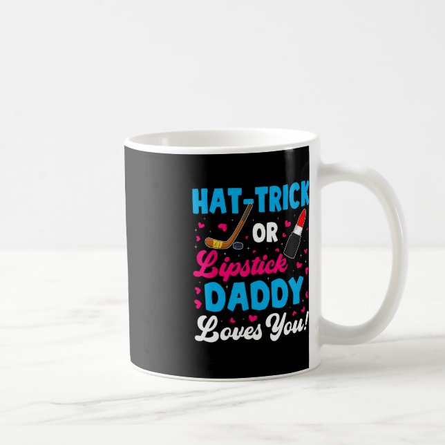 Caneca De Café Diversão De Truque De Chapéu Ou Pai De Batom Te Am (Direita)