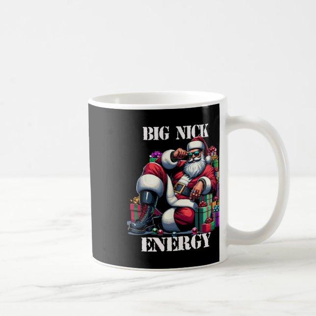 Caneca De Café Diversão do Big Nick Energy Divertimento Papai Noe (Direita)