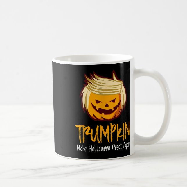 Caneca De Café Diversão do Halloween Donald Trump Figurume Ideia (Direita)