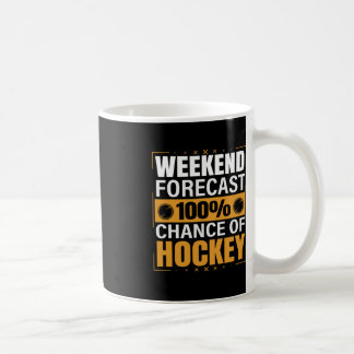 Caneca De Café Diversão do Hockey Amantes do Fim de Semana Previs