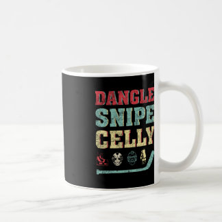 Caneca De Café Diversão do Hockey Lover Tee Dangle Snipe Celly Ho