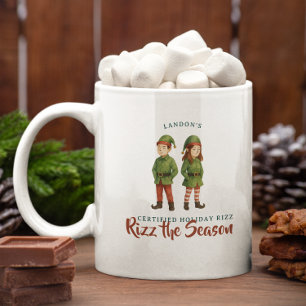 Caneca De Café Diversão Elf Sigma Geração Z “Rizz a Temporada” Mo