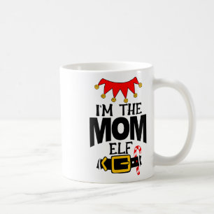 Caneca De Café Diversão Eu Sou A Mãe Fantasia De Elfo Natal Famíl