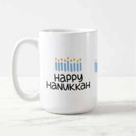 Caneca De Café Diversão Feliz Hanukkah, fofa, 15 oz Mug