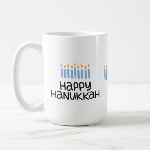 Caneca De Café Diversão Feliz Hanukkah, fofa, 15 oz Mug