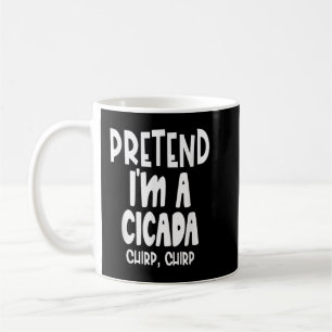 Caneca De Café Diversão Fingindo Cicada Preguiçosa Halloween Cica