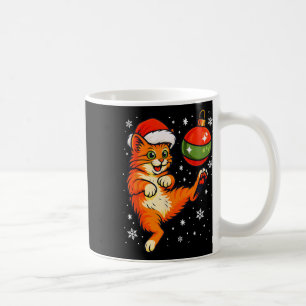 Caneca De Café Diversão Gato Laranja Humor Enfeite De Natal Pé So